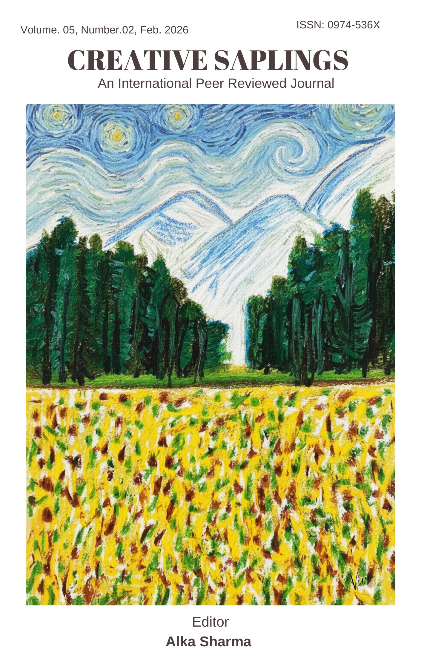 					View Vol. 5 No. 2 (2026): February, Creative Saplings
				