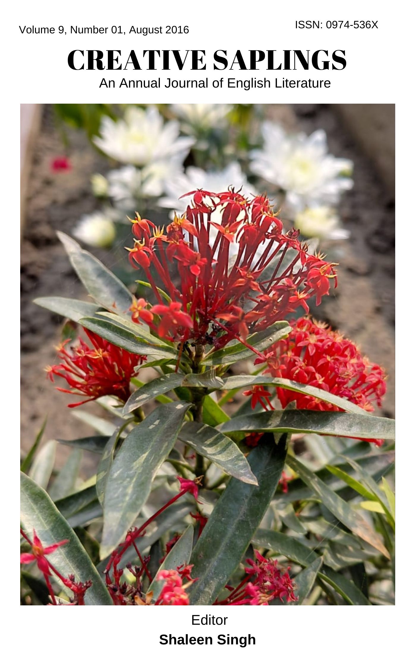 					View Vol. 9 No. 1 (2016): Creative Saplings
				